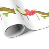 Papier Cadeau Oiseau Capricieux (Coin rond)
