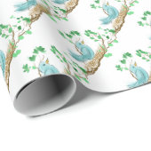 Papier Cadeau Oiseau dans le nid (Coin rond)