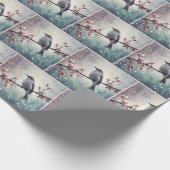 Papier Cadeau Oiseau Dans Les Plaines (Coin)