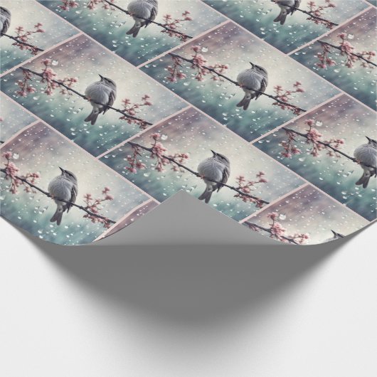 Papier Cadeau Oiseau Dans Les Plaines (Coin)