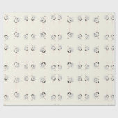 Papier Cadeau oiseau d'autruche brun (Plat)