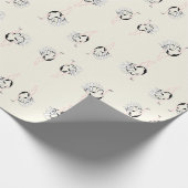 Papier Cadeau oiseau d'autruche brun (Coin)