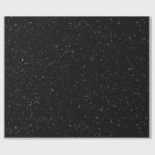 Papier Cadeau Oiseau de Noël avec écharpe dans les flocons de ne (Plat)