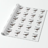 Papier Cadeau Oiseau de Pluvier Oiseau drôle Oiseau (Déroulé)