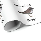 Papier Cadeau Oiseau de Pluvier Oiseau drôle Oiseau (Coin rond)