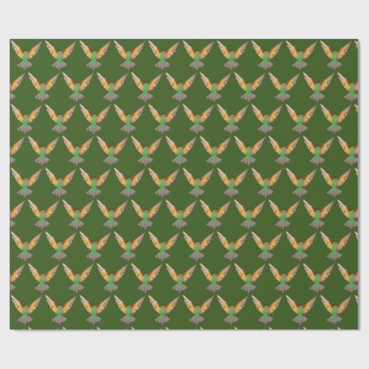 Papier Cadeau Oiseau en vol (Plat)