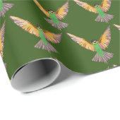 Papier Cadeau Oiseau en vol (Coin rond)