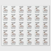 Papier Cadeau Oiseau pélican (Plat)
