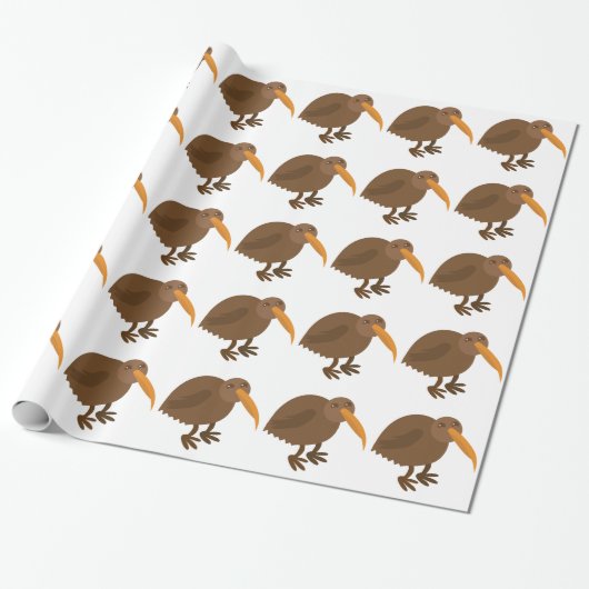 Papier Cadeau Oiseau simple de KIWI (Déroulé)