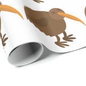 Papier Cadeau Oiseau simple de KIWI (Coin rond)