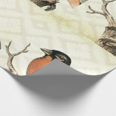 Papier Cadeau Oiseau vintage (Coin)