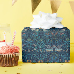 Papier Cadeau Oiseau vintage William Morris floral Oiseaux art