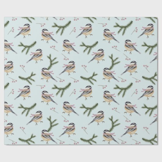 Papier Cadeau Oiseaux (Plat)