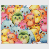 Papier Cadeau Oiseaux (Plat)