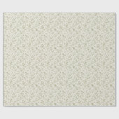 Papier Cadeau Oiseaux chanteurs botaniques vintage (Plat)