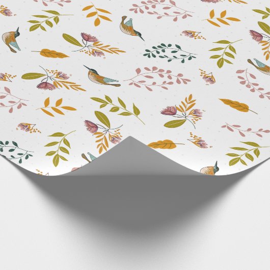 Papier Cadeau Oiseaux colorés (Coin)