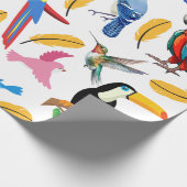 Papier Cadeau Oiseaux colorés (Coin)