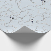 Papier Cadeau Oiseaux d'hiver (Coin)