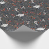 Papier Cadeau Oiseaux d'hiver avec papier d'enveloppement de Cho (Coin)
