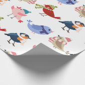 Papier Cadeau Oiseaux douillets (Coin)