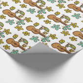 Papier Cadeau Oiseaux d'ukulélé par Tiki élégant (Coin)