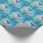 Papier Cadeau Oiseaux empilés (Coin)