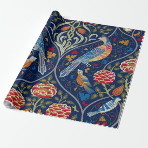 Papier Cadeau Oiseaux et fleurs, William Morris