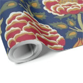 Papier Cadeau Oiseaux et fleurs, William Morris (Coin rond)