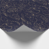 Papier Cadeau Oiseaux Et Raisins (Coin)