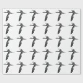 Papier Cadeau Oiseaux marins Abstraits (Plat)