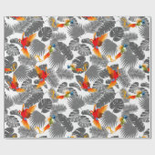 Papier Cadeau Oiseaux tropicaux (Plat)