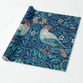 Papier Cadeau Oiseaux, William Morris (Déroulé)