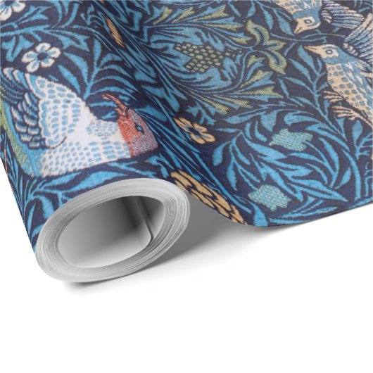 Papier Cadeau Oiseaux, William Morris (Coin rond)