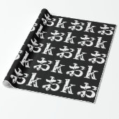 Papier Cadeau OK おk ~ Japonais Katakana Language Wrapping Paper (Déroulé)