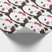 Papier Cadeau OK mignon de panda de fille ! (Coin)