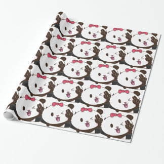 Papier Cadeau OK mignon de panda de fille !