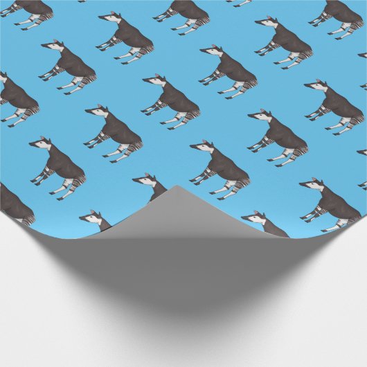 Papier Cadeau Okapi (Coin)