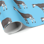 Papier Cadeau Okapi (Coin rond)