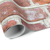 Papier Cadeau Old Brick Wall (Coin rond)