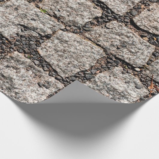 Papier Cadeau Old cobble stone pattern at the streetabstract, an (Coin)