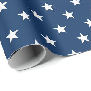 Papier Cadeau Old Glory Blue Stars (grande échelle)