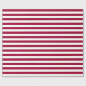 Papier Cadeau Old Glory Rayure Rouge (échelle moyenne 1”) (Plat)