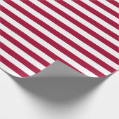 Papier Cadeau Old Glory Rayure Rouge (échelle moyenne 1”) (Coin)