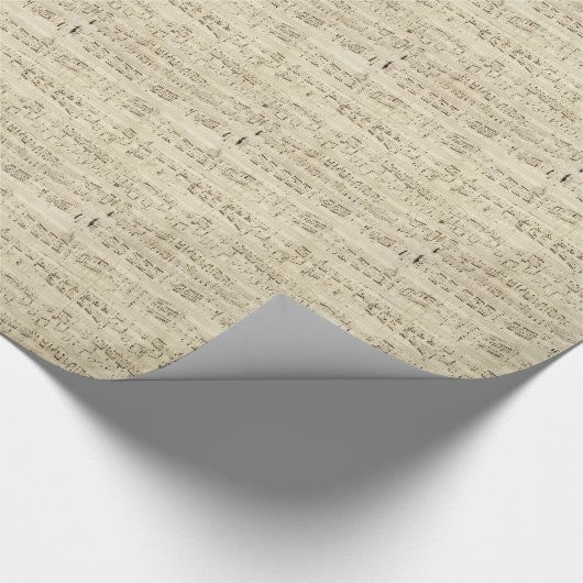 Papier Cadeau Old Music Notes (Coin)