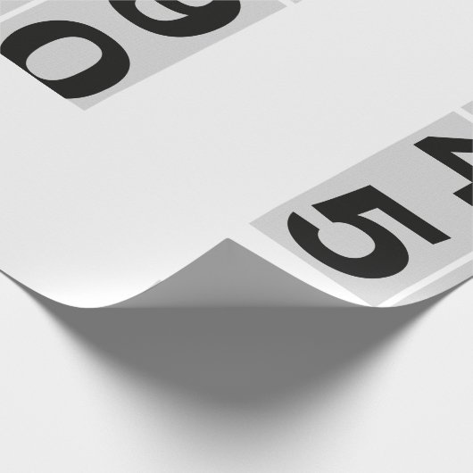 Papier Cadeau Oldometer 50e anniversaire (Coin)