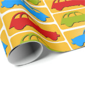 Papier Cadeau Oldtimer 2cv Ente Ampel (Coin rond)