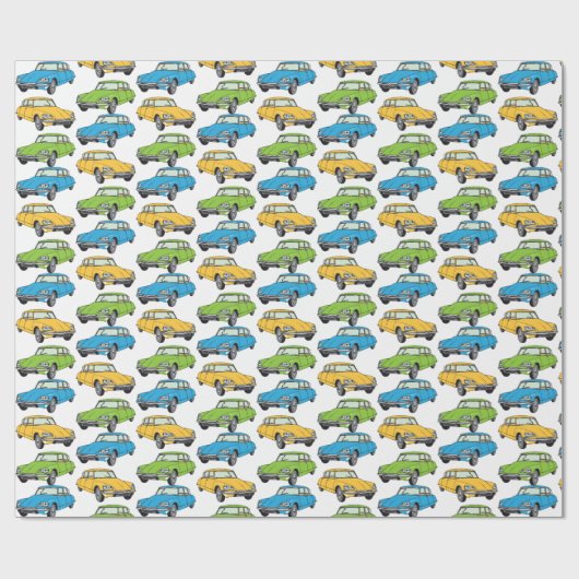 Papier Cadeau Oldtimer Citroen DS 19 (Plat)