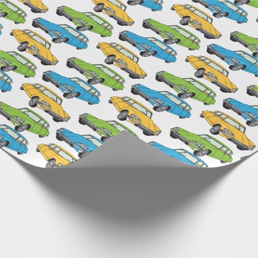 Papier Cadeau Oldtimer Citroen DS 19 (Coin)