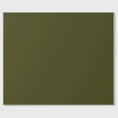 Papier Cadeau Olive foncé (Plat)