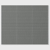 Papier Cadeau Olive noir Elegant Ditsy Floral (Plat)